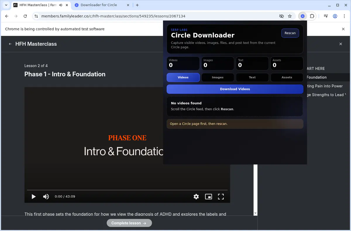 Circle Video Downloader screenshot 3
