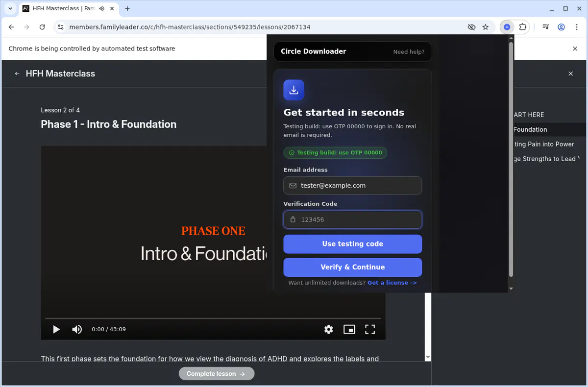 Circle Video Downloader screenshot 4